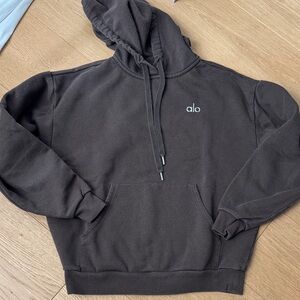 ALO Yoga women’s Brown Accolade Hoodie size xxs